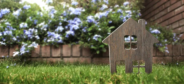Modello Casa Miniatura Staccata Modello Concetto Investimento Immobiliare Immobiliare — Foto Stock