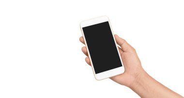 El ele tutuşan akıllı telefon aygıtı ve ekrana dokunma