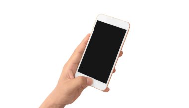 El ele tutuşan akıllı telefon aygıtı ve ekrana dokunma