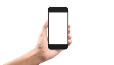 El ele tutuşan akıllı telefon aygıtı ve ekrana dokunma
