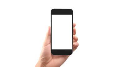 El ele tutuşan akıllı telefon aygıtı ve ekrana dokunma