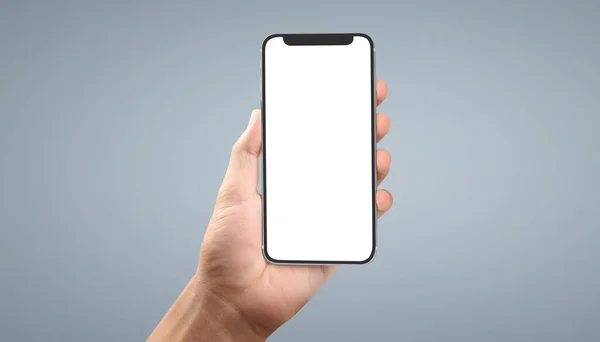 Dispositivo Mano Para Smartphone Pantalla Táctil —  Fotos de Stock