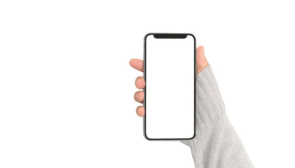 Handapparaat Voor Smartphone Aanraakscherm — Stockfoto