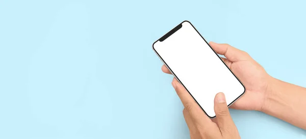 Dispozitiv Smartphone Mână Ecran Tactil — Fotografie, imagine de stoc
