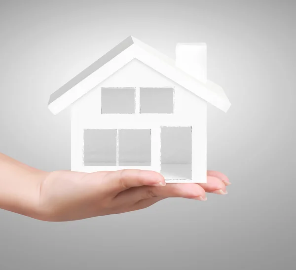 Holding a House — Stock Photo, Image