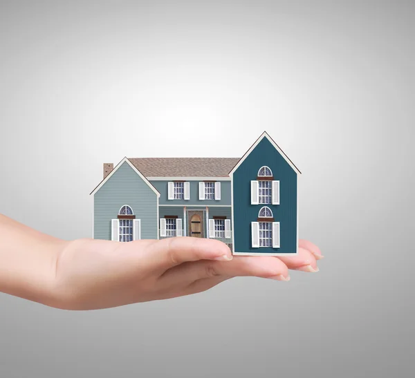 Holding a House — Stock Photo, Image