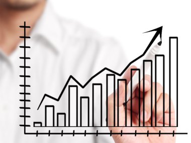 Adam el bir grafik çizimi