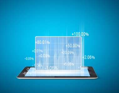 Grafik Tablet bilgisayarınızla holding 
