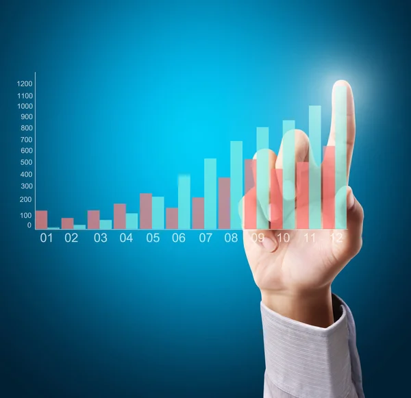 Empujando el gráfico —  Fotos de Stock