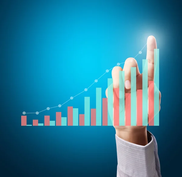 Empujando el gráfico —  Fotos de Stock