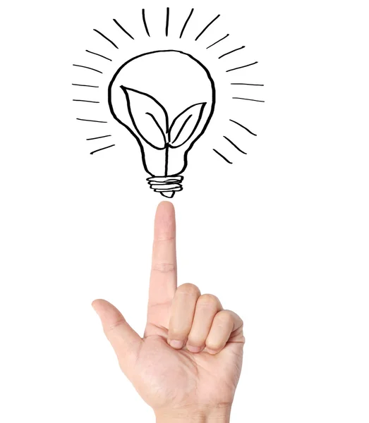 Hand drawing  light bulb — Stock Photo, Image