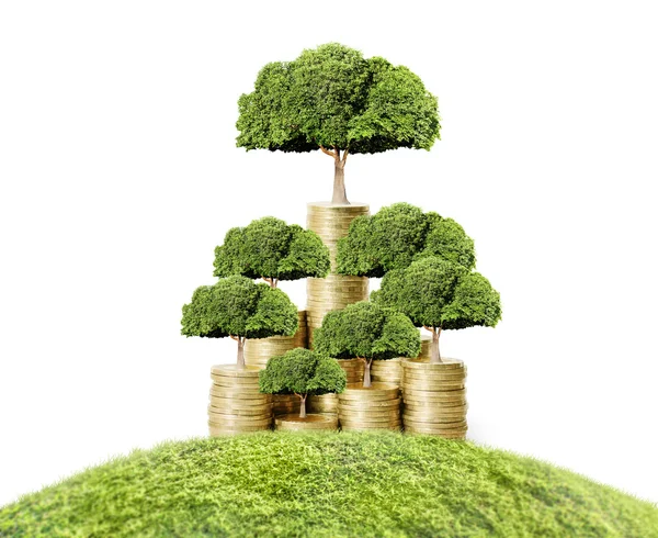 Money tree growing from money — Stock Image Money tree growing from money Stock Picture