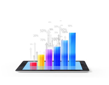 Grafik Tablet bilgisayarınızla holding 