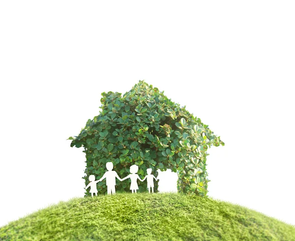 Concept by house on nature — Stock Photo, Image