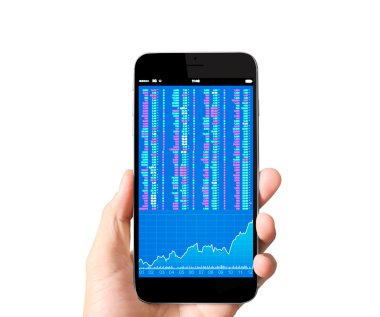 akıllı telefon elinde
