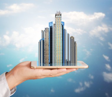 Kendi emlak akıllı telefon