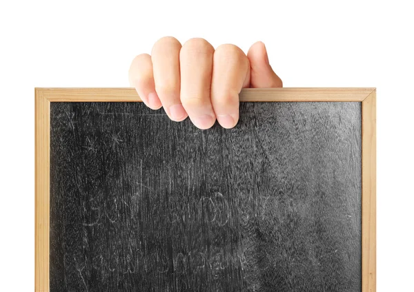 Man holding a blank  board — Stock Photo, Image