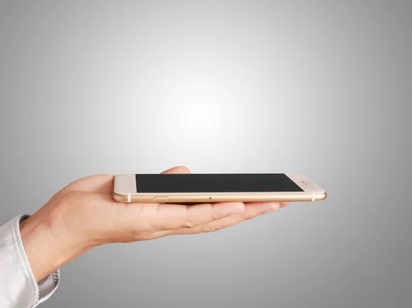 Ruka držící chytrý telefon — Stock fotografie