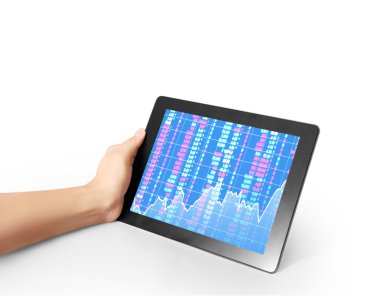 Erkekler tablet kavramı göstermek