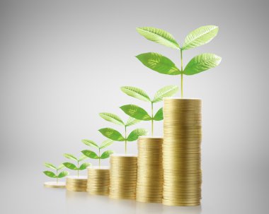 Madeni paralar borsa grafiği