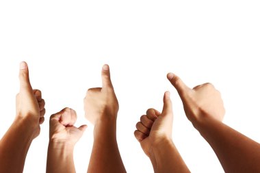 Eller gösteren Ok işareti adam