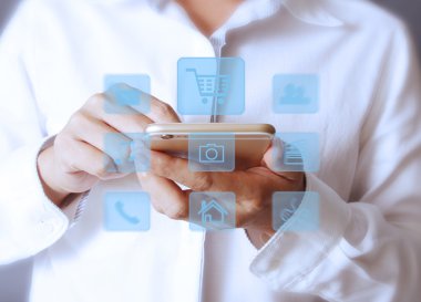 Smartphone Dokunmatik ekran sosyal ağ