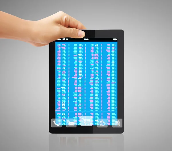Pekskärm tablet — Stockfoto