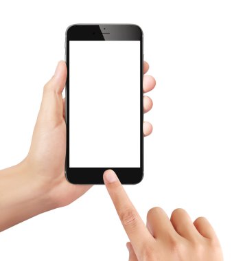 Adam tutarak hareket eden smartphone