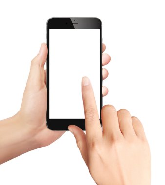 Adam tutarak hareket eden smartphone