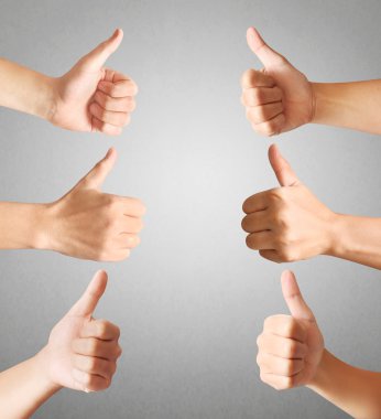 El başparmak gösterilen