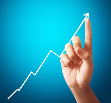 Bir Grafiğe Dokunan İşadamı