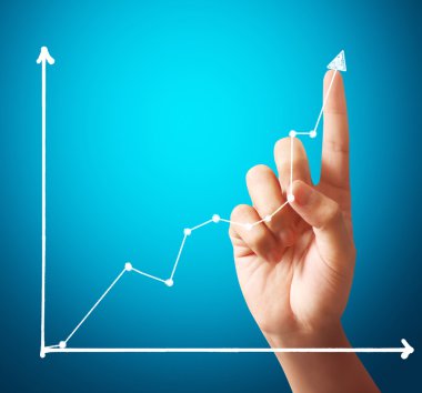 Bir Grafiğe Dokunan İşadamı