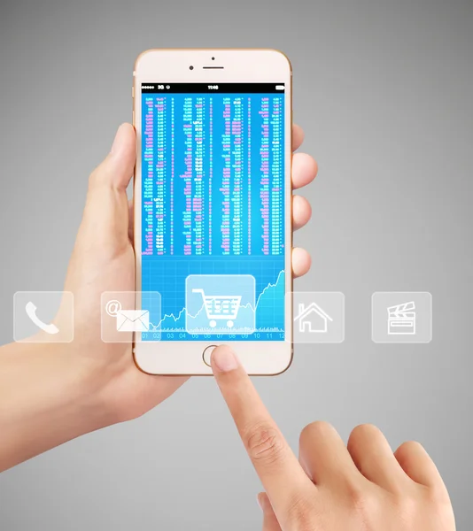 Touch screen smartphone — Stock Photo, Image