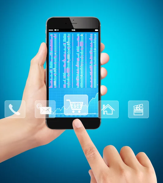 Touch screen smartphone — Stock Photo, Image