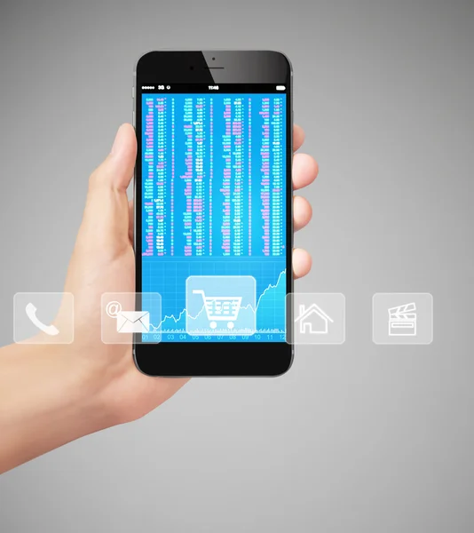 Touch screen smartphone — Stock Photo, Image