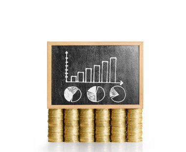 altın sikke üzerinde yazı tahtası