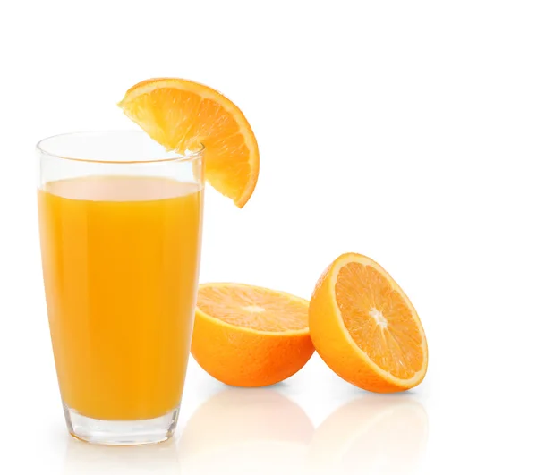 Orange juice isolated on  white — Stock Photo, Image