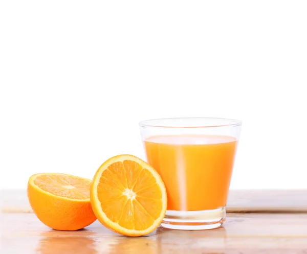 Orange juice isolated on  white — Stock Photo, Image