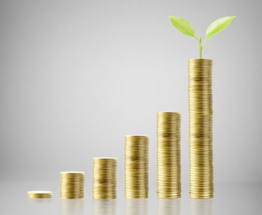 Madeni paralar borsa grafiği