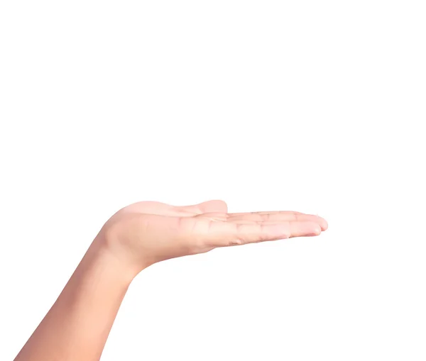 Mano de palma abierta gesto — Foto de Stock
