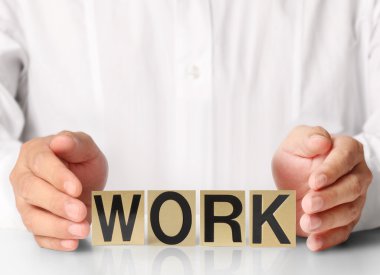 kelime iş adam elinde