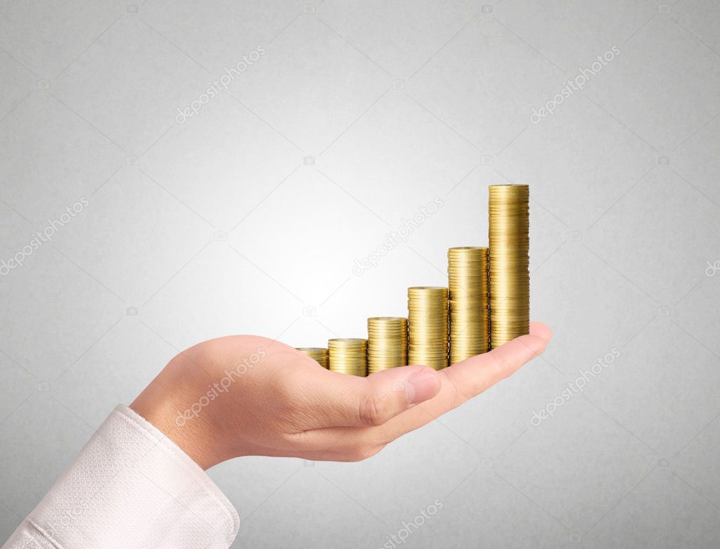 Coins and graph in hand