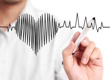 Yüksek çözünürlüklü çizim kalp atışı