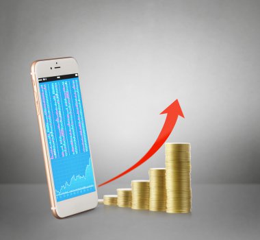 boş ekran ile cep telefonu