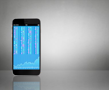 boş ekran ile cep telefonu