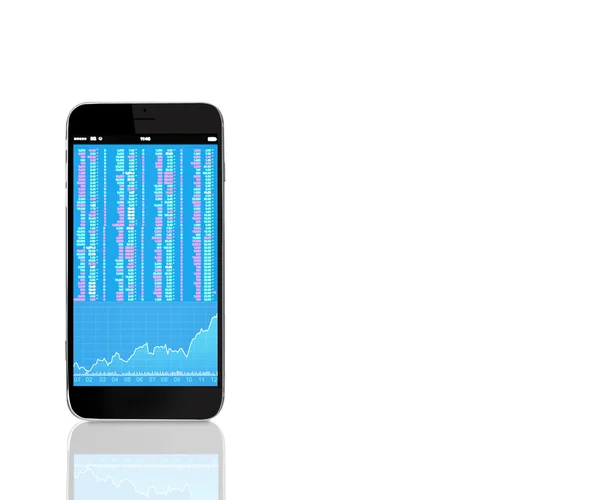 Teléfono móvil con pantalla en blanco —  Fotos de Stock