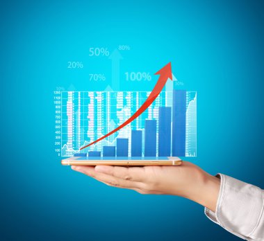 moderne mobiele telefoon in de hand