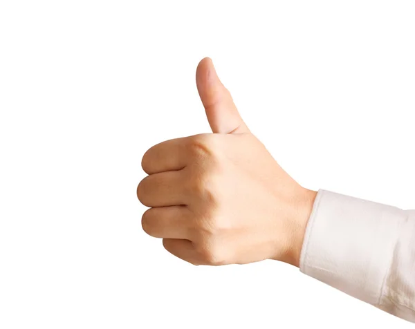 Hand with thumb up — Stock Photo, Image