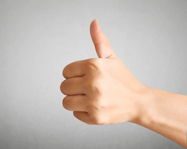 Hand with thumb up — Stock Photo, Image