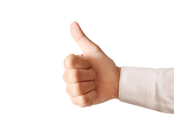 Hand with thumb up — Stock Photo, Image